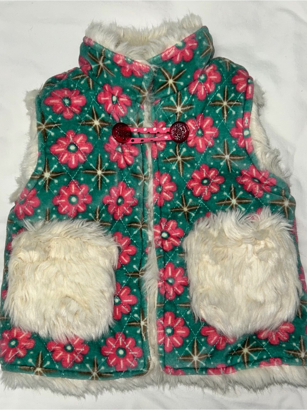 Matilda Jane Clear Day Once Upon a Time reversible vest sz 2T EUC